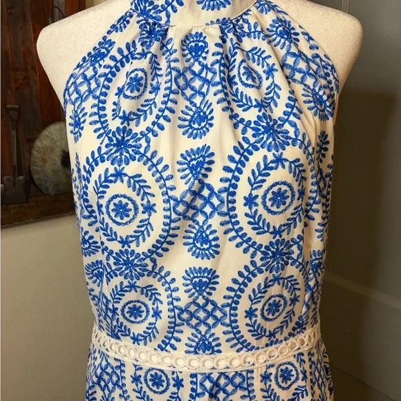 Cupshe Elegant Blue and White Maxi Dress - Picture 2 of 6